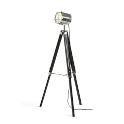 kinkiecik.pl NAUTIC podłogowa czarna chrom 230V E27 20W R13394 Rendl light studio