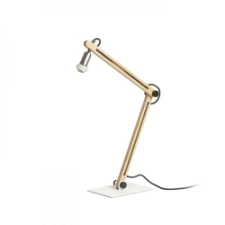 kinkiecik.pl NIZZA stojak stołowy biała drewno 230V E14 28W R12947 Rendl light studio