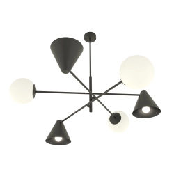 Żyrandol HERMES 6 BLACK 1347/6 EMIBIG Lighting