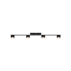 kinkiecik.pl Nowoczesna lampa sufitowa Clyde 4 - Nordlux, czarna 2213530103