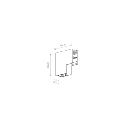 Łącznik mechaniczny do systemu szynowego LVM INSIDE CORNER 10165 Nowodvorski - zdjęcie 2