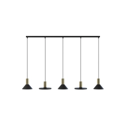 Lampa wisząca HERMANOS V black-solid brass 8032 Nowodvorski