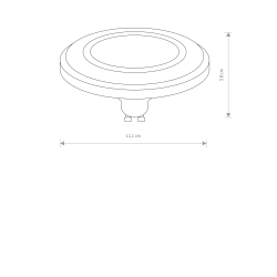 REFLECTOR LED GU10 ES111 LENS 9W 4000K ANGLE 30 9213 Nowodvorski - zdjęcie 2