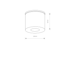 Plafon HEXA GRAPHITE 9565 Nowodvorski IP44 - zdjęcie 2