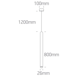 Lampa wisząca One Light 63108B/B/W - zdjęcie dodatkowe 1