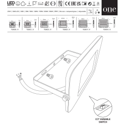 Oprawa przemysłowa/naświetlacz One Light 7028CF/B/V - zdjęcie dodatkowe 1