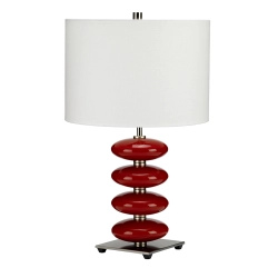 kinkiecik.pl Lampa stołowa Onyx – 1 źródło światła – Czerwona ONYX-TL-RED Elstead Lighting