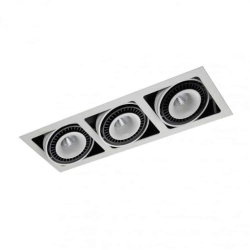 Oprawa stropowa Alesso GL7116-3/54W WH+BL Italux - zdjęcie produktu