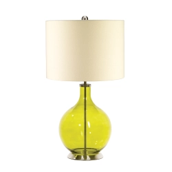 kinkiecik.pl Lampa stołowa Orb – 1 źródło światła – Limonkowe szkło ORB-TL-LIME Elstead Lighting