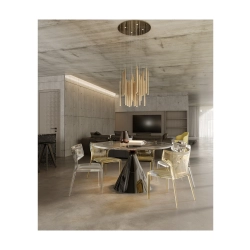Organic P0476D Lampa Wisząca Złota Ściemnialna MaxLight - zdjęcie produktu