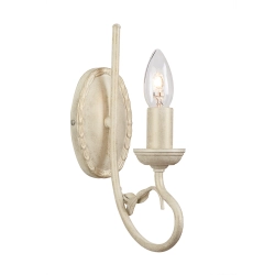 kinkiecik.pl Kinkiet Olivia – 1 źródło światła – Kość słoniowa i złoto OV1-IVORY-GOLD Elstead Lighting