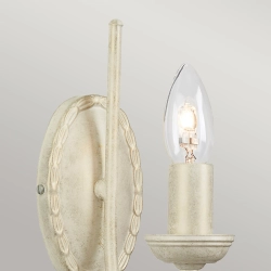 kinkiecik.pl Kinkiet Olivia – 1 źródło światła – Kość słoniowa i złoto OV1-IVORY-GOLD Elstead Lighting