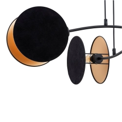 Lampa wisząca MOTIF 4 BLACK/GOLD 1325/4 EMIBIG Lighting