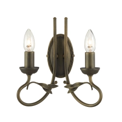 kinkiecik.pl Kinkiet Olivia – 2 źródła światła – Czarno-złoty OV2-BLK-GOLD Elstead Lighting