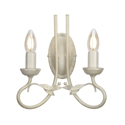 kinkiecik.pl Kinkiet Olivia – 2 źródła światła – Kość słoniowa i złoto OV2-IVORY-GOLD Elstead Lighting