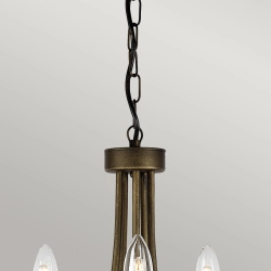 kinkiecik.pl Żyrandol Olivia – 5 źródeł światła – Czarno-złoty OV5-BLK-GOLD Elstead Lighting