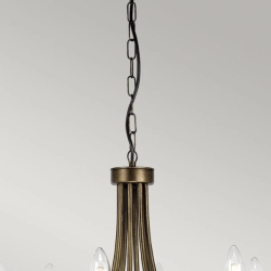 kinkiecik.pl Żyrandol Olivia – 8 źródeł światła – Czarno-złoty OV8-BLK-GOLD Elstead Lighting