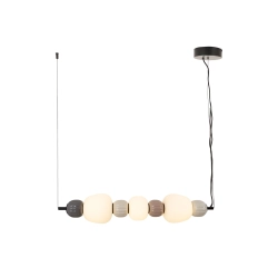 Lampa wisząca Modern 28w, Opal + Dark Grey+medium Brown+light Grey P0630 MaxLight - zdjęcie produktu