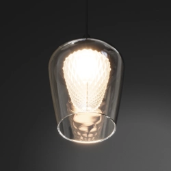 Lampa Wisząca Keso 1xLED czarna PL0141-1 yaskr