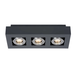 Plafon Casemiro IT8002S3-BK/AL Italux - zdjęcie produktu