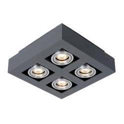 Plafon Casemiro IT8002S4-BK/AL Italux - zdjęcie produktu