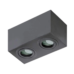 Plafon IP44 BRANT SQUARE 2 black AZ2879 AZZARDO