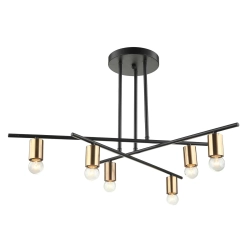 Plafon Normani MDM3658/6 BK+BRO Italux - zdjęcie produktu