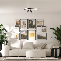 Plafon Parma 2 2xGU10 + 1xLED CCT kwadrat czarny LP-0612/2C Square BK LIGHT PRESTIGE