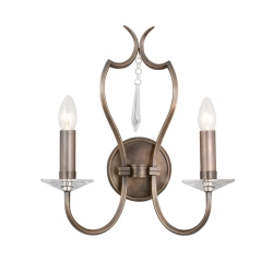 kinkiecik.pl Kinkiet Pimlico – 2 źródła światła – Ciemny brąz PM2-DB Elstead Lighting