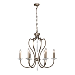 kinkiecik.pl Żyrandol Pimlico – 6 źródeł światła – Ciemny brąz PM6-DB Elstead Lighting