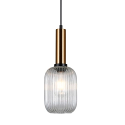 Lampa wisząca Antiola PND-5588-1M-BRO+CL Italux - zdjęcie produktu