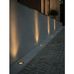 Podłogowa lampa wpuszczana Andor Round - Nordlux, czarna 2218400034