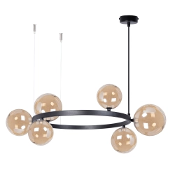 Lampa wisząca BOLERO 6 bursztyn 41322 Sigma - zdjęcie produktu