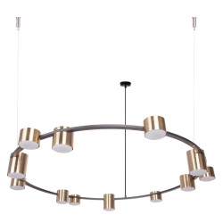 Lampa wisząca KODO 12 czarny/złoty 41333 Sigma - zdjęcie produktu