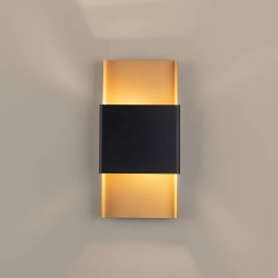 Kinkiet DURLIN złoty/czarny SL.1354 SOLLUX LIGHTING
