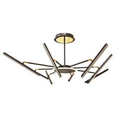 LAMPA DEKORACYJNA SUFIT 38W + PILOT - BRĄZ - ZŁOTO DL-F07 FARO 446DL DOMENO LIGHTING - zdjęcie dodatkowe 1