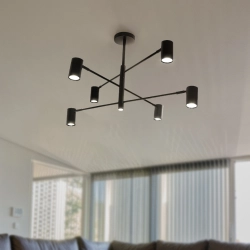 Lampa 6 x spot GU10 DD-40 czarna SIENA 1118DL DOMENO LIGHTING - zdjęcie produktu