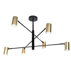 Lampa 6 x spot GU10 DD-40 czarno-złota SIENA 1119DL DOMENO LIGHTING - zdjęcie produktu