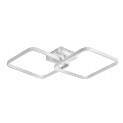 Lampa Dekoracyjna 2 kwadraty 52W Biała + Pilot IMOLA 304DL DOMENO LIGHTING - zdjęcie produktu