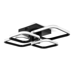 Lampa Dekoracyjna 72W Czarna 4 Kwadraty + pilot DL-C02 QUATRO 292DL DOMENO LIGHTING - zdjęcie dodatkowe 1