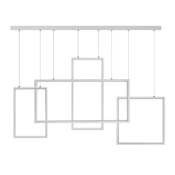 Lampa Led Wiszące Prostokąty 75W biała 4000K DL-G04 BRAGA 531DL DOMENO LIGHTING - zdjęcie dodatkowe 1