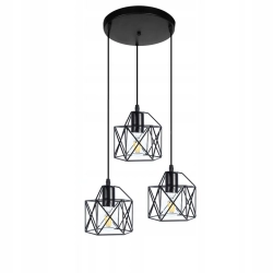 Lampa Loft Brylant okągła 3xE27 502DL DOMENO LIGHTING - zdjęcie dodatkowe 1