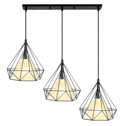 Lampa loft Diament Prosta 3xE27 499DL DOMENO LIGHTING - zdjęcie dodatkowe 1