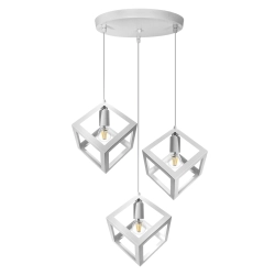 Lampa Loft Sweden okrągła PZE-609 Biała 1269DL DOMENO LIGHTING - zdjęcie produktu