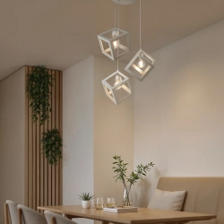 Lampa Loft Sweden okrągła PZE-609 Biała 1269DL DOMENO LIGHTING - zdjęcie dodatkowe 1