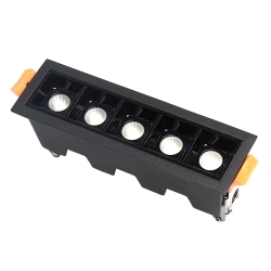 Lampa liniowa Led podtynkowa 10W 3000K czarna JDL-5T 582DL DOMENO LIGHTING - zdjęcie produktu
