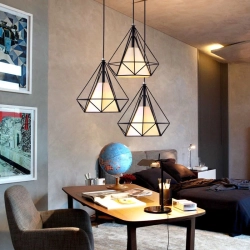 Lampa loft Diament okrągłe mocowanie 3xE27 500DL DOMENO LIGHTING - zdjęcie produktu