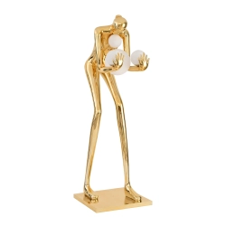Lampa podłogowa WOMAN-2 GOLD złoty połysk 190 cm DN433-F gold Step into Design