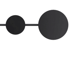 Lampa ścienna CLEX - 2 LED czarna 120 cm MW1133-120 Step into Design