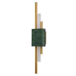 Lampa ścienna ELLIE LED marmurowa zielono złota 50 cm ST-7007W-GREEN Step into Design